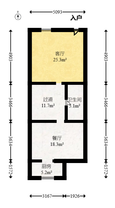 奥克斯缔壹城  5室2厅3卫   409.80万室内图1