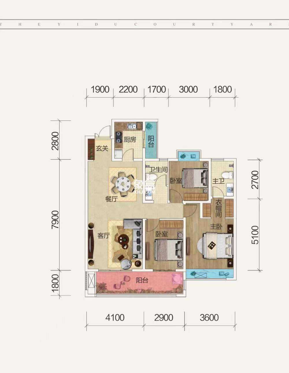 亿都澜庭 3室2厅2卫 49.8万 亿都澜庭 3室2厅2卫 49.8万室内图