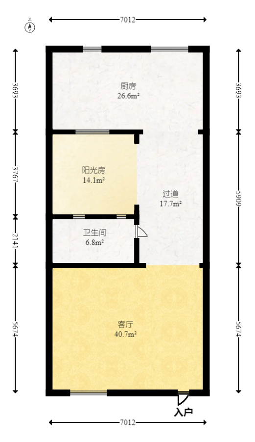 佳兆业水岸新都  4室2厅2卫   180.00万室内图1