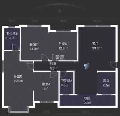 康馨佳园  4室2厅2卫   80.00万