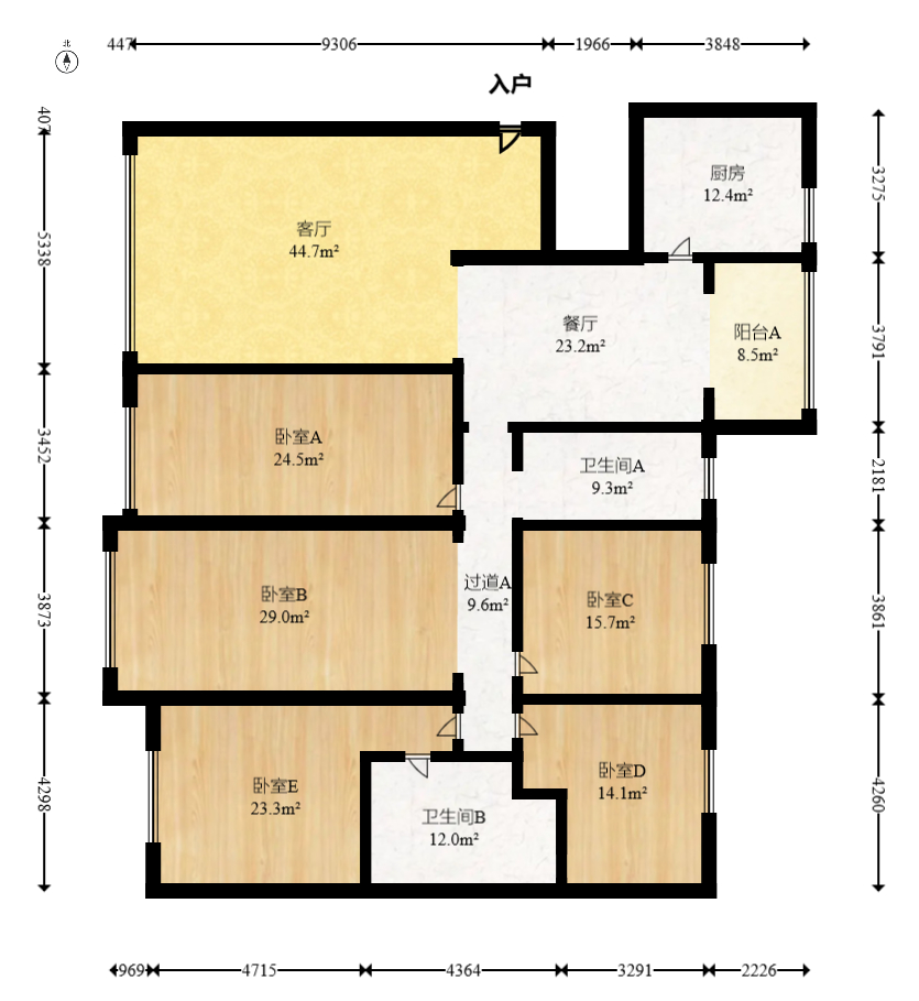 金湘苑(星澜之悦)  5室2厅2卫    179.8万 金湘苑(星澜之悦)  5室2厅2卫    179.8万户型图
