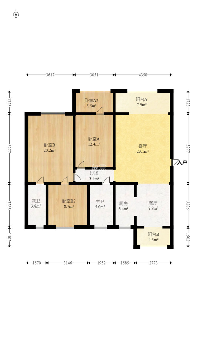 香樟鑫都  3室2厅2卫   140.00万