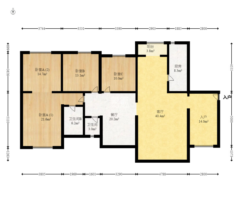 麓谷明珠  4室2厅2卫    146.0万