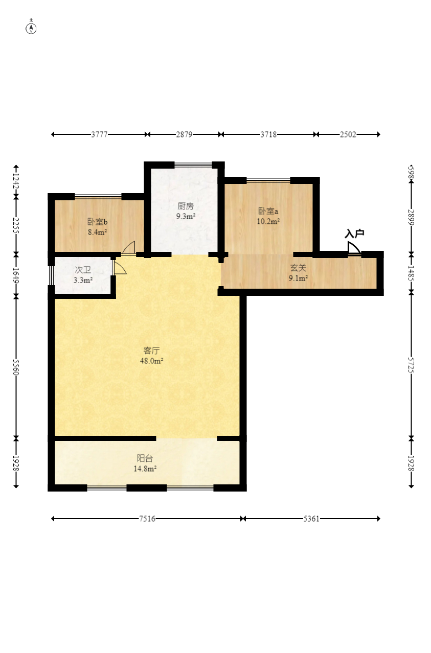 建发央著  4室2厅3卫   265.00万室内图1