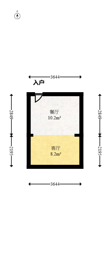长房半岛蓝湾(观山月) 2室1厅1卫 69.8万 长房半岛蓝湾(观山月) 2室1厅1卫 69.8万户型图
