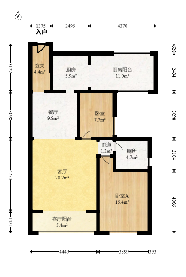 江山帝景哈佛  2室2厅1卫    82.0万 江山帝景哈佛  2室2厅1卫    82.0万户型图