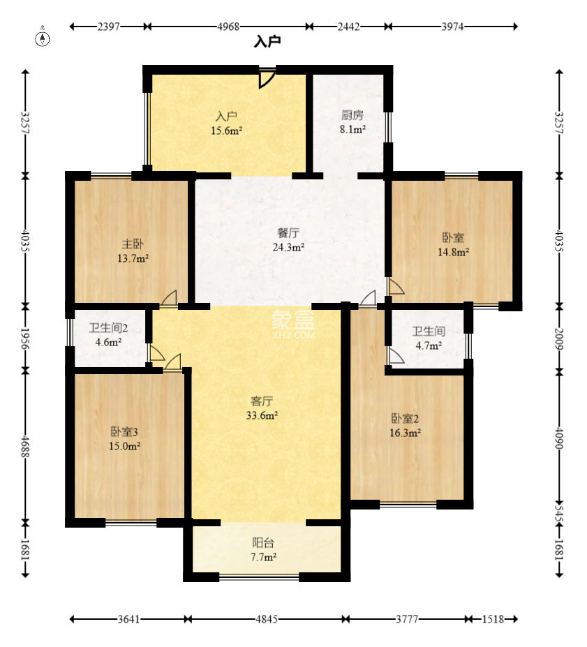 稻和家園  4室2廳2衛(wèi)   150.00萬