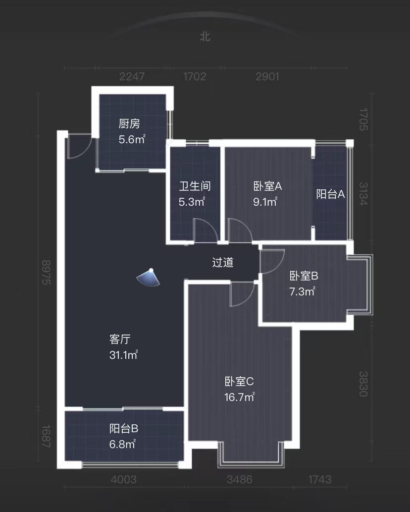 康馨佳园 3室2厅2卫 55.0万 康馨佳园 3室2厅2卫 55.0万室内图