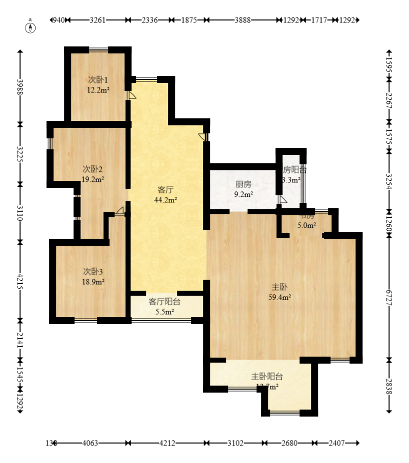 协信星澜汇 6室4厅4卫 310.0万 协信星澜汇 6室4厅4卫 310.0万户型图