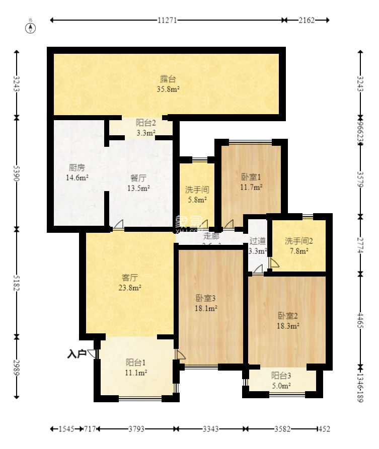 奥林匹克花园  3室2厅2卫    168.0万