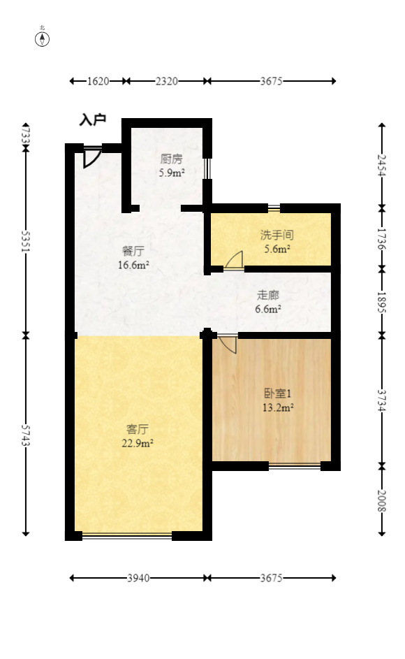 阳光城尚东湾青云苑  4室2厅2卫   138.00万室内图1