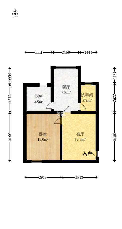路桥宿舍  1室1厅1卫   30.00万