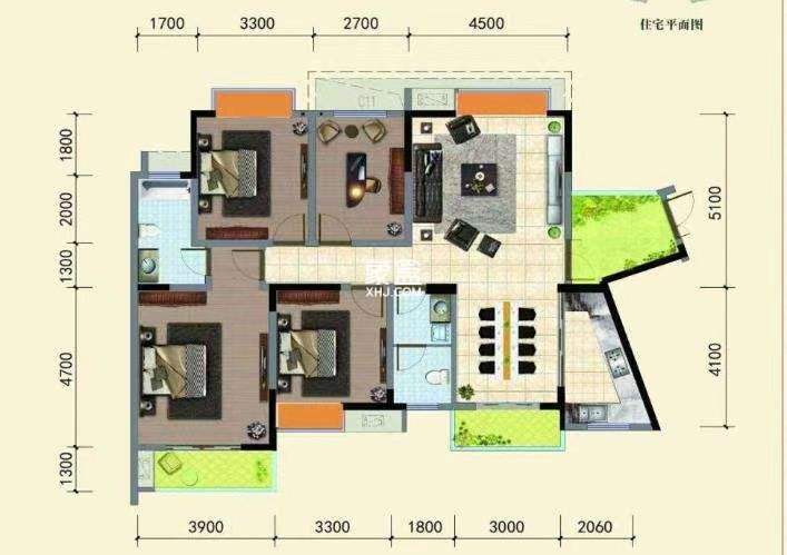 庐山一号  4室2厅2卫    88.0万 庐山一号  4室2厅2卫    88.0万室内图