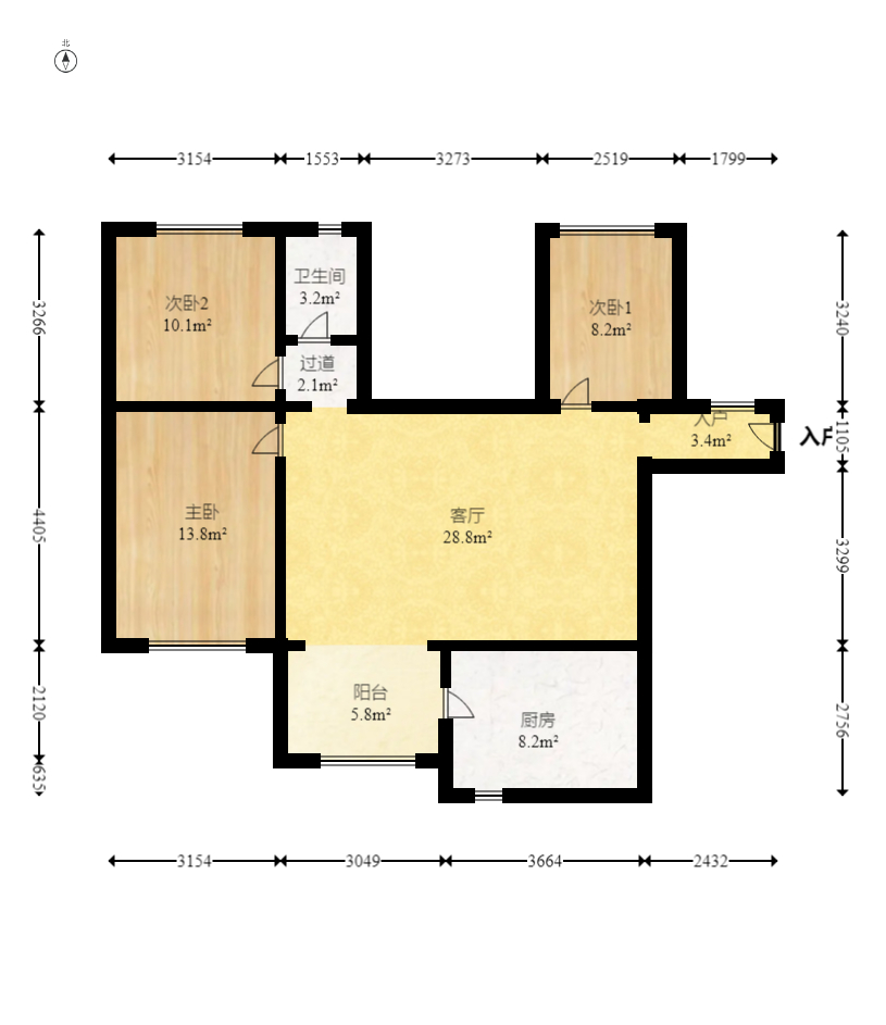 家和院 4室2厅1卫 78.0万 家和院 4室2厅1卫 78.0万户型图