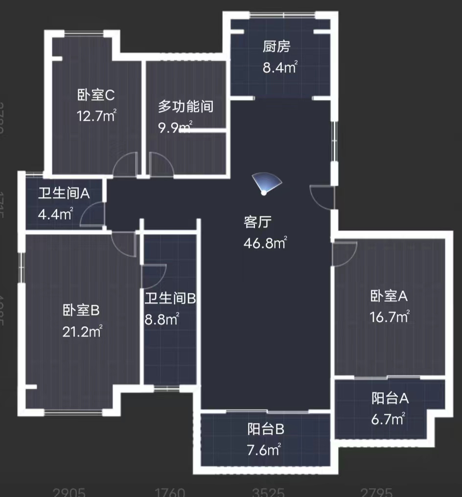 佳兆业金域天下一期 4室2厅2卫 82.8万 佳兆业金域天下一期 4室2厅2卫 82.8万室内图