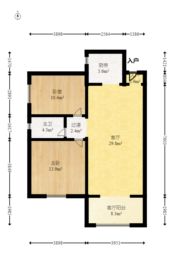 长永佳苑  2室2厅1卫    47.8万 长永佳苑  2室2厅1卫    47.8万户型图