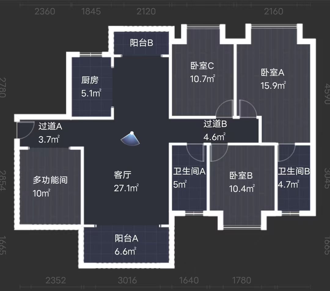 白金汉宫  4室2厅2卫   87.50万