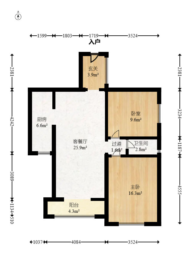 杜鹃文苑  2室2厅1卫   72.00万