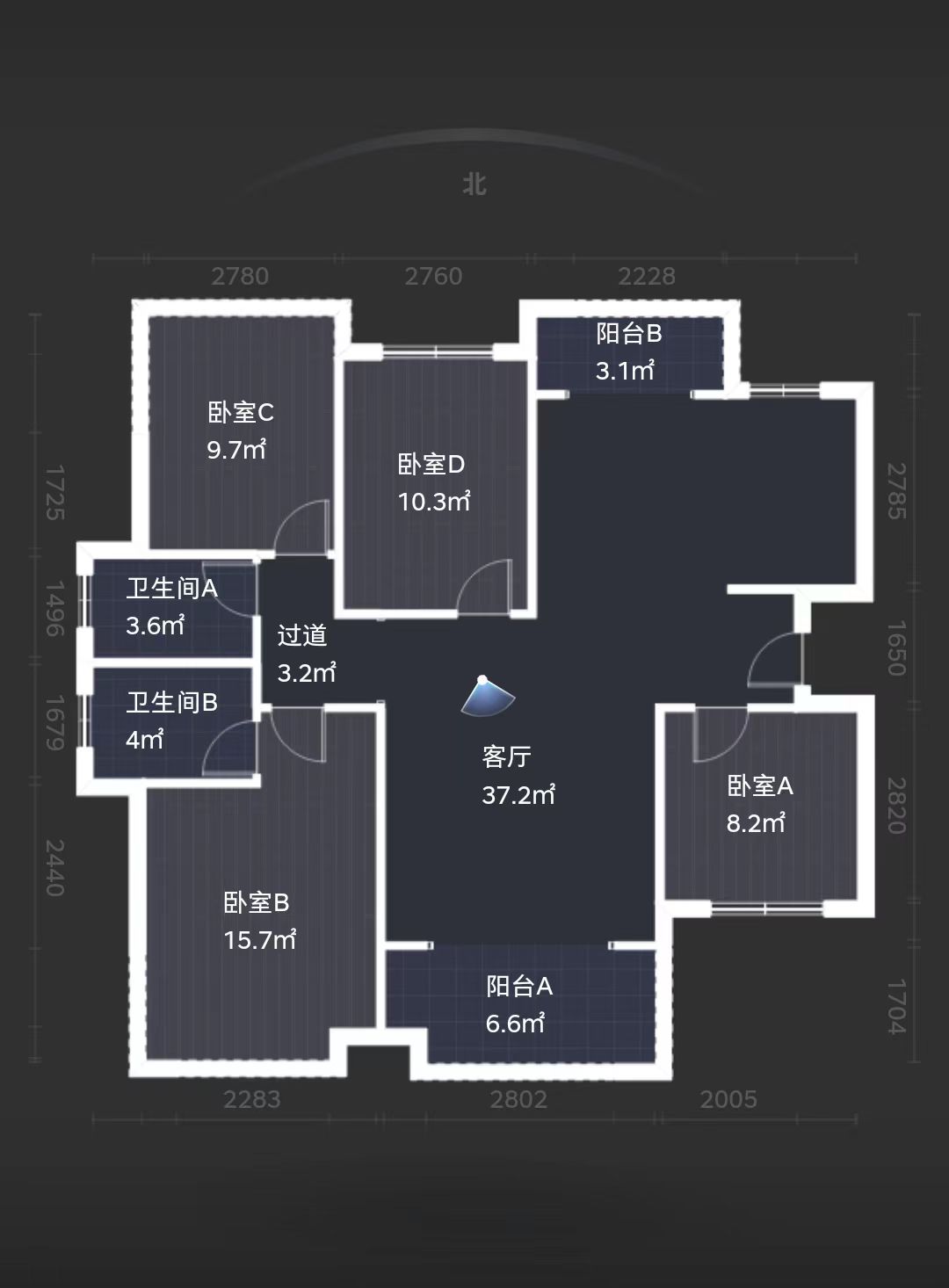 望云印象  4室2厅2卫   89.80万