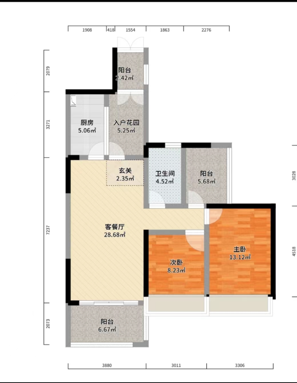 经世龙城  3室2厅1卫   56.80万