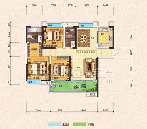 白金汉宫 3室2厅2卫 84.0万 白金汉宫 3室2厅2卫 84.0万室内图