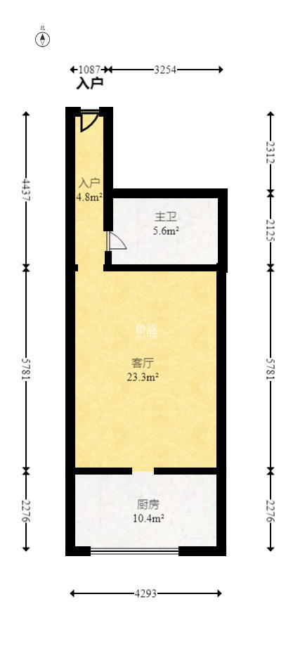 明城公寓  1室1厅1卫   23.00万室内图1