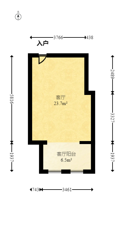 联美品格  2室2厅1卫   70.00万室内图1
