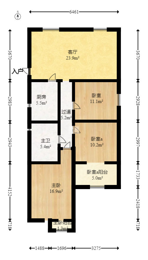 郡原居里  3室2厅1卫   62.80万