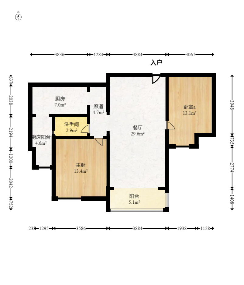 保利麓谷林语B区 4室2厅2卫 118.0万 保利麓谷林语B区 4室2厅2卫 118.0万户型图