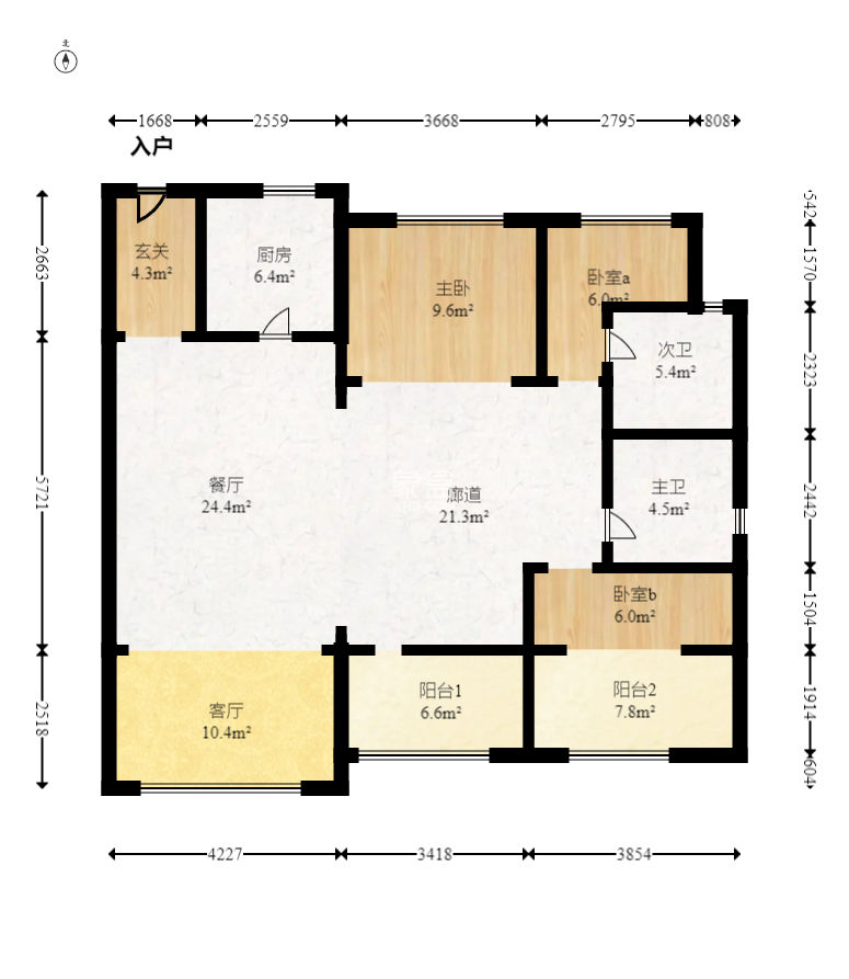 建发央著  4室2厅2卫   240.00万