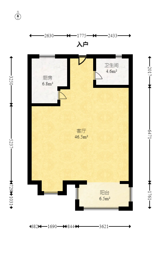 梅溪正荣府  4室2厅2卫   160.00万室内图1