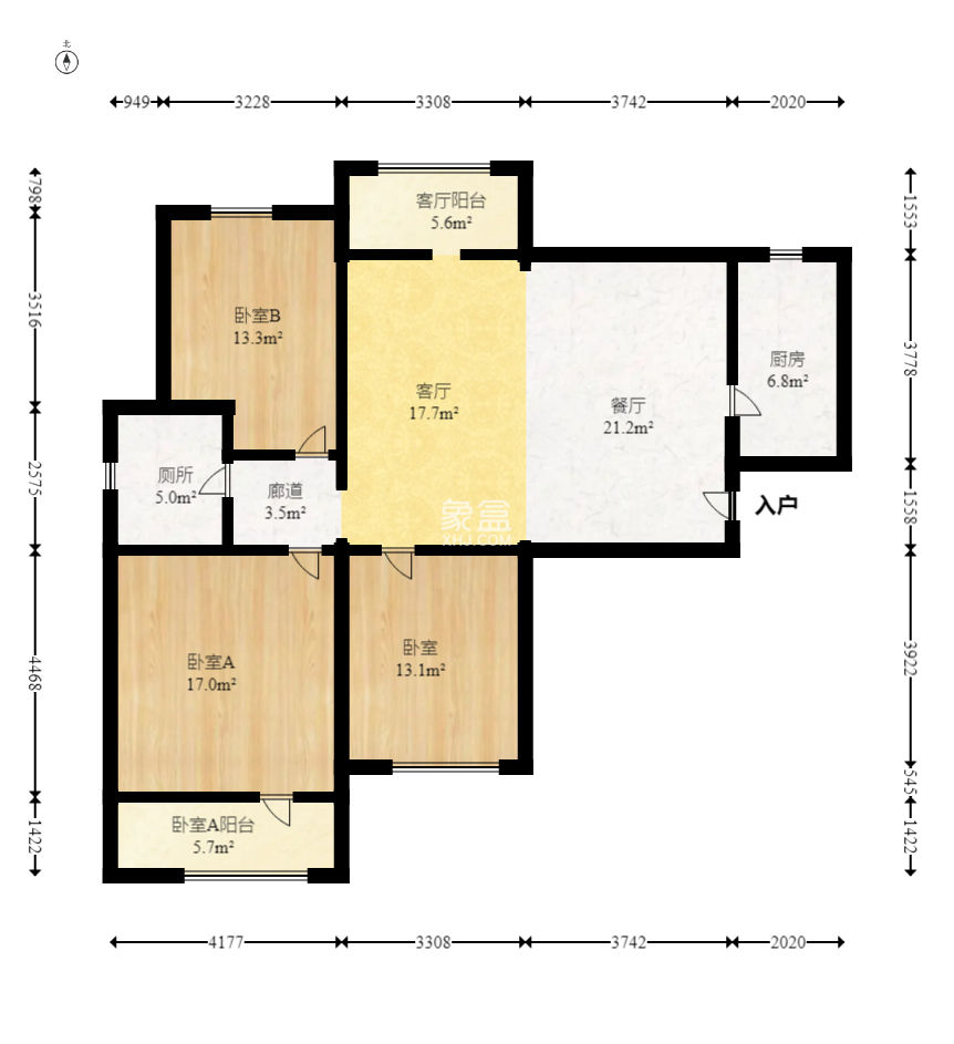 中建麓山和苑  3室2厅2卫   79.80万