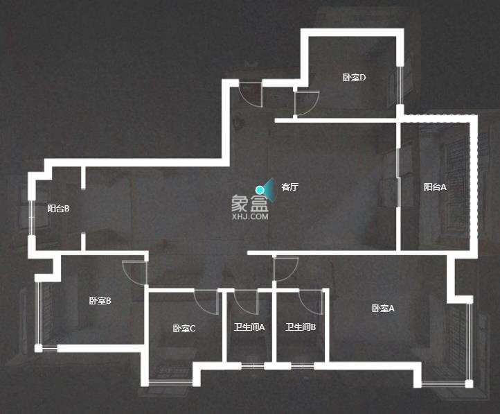 奥园养生城  4室2厅2卫    72.8万室内图1