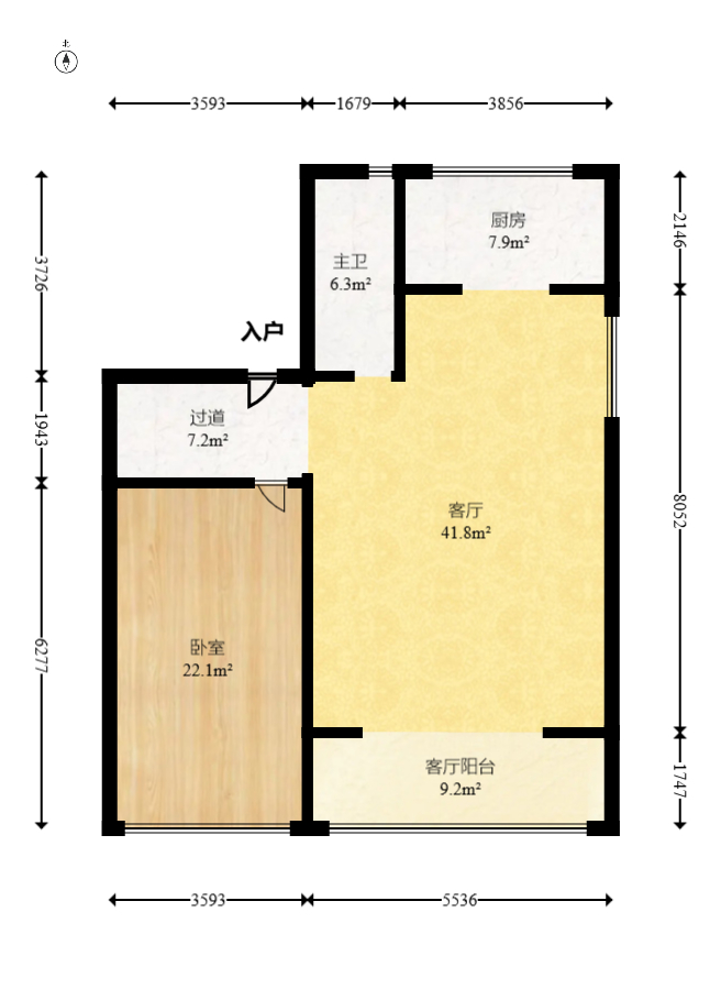 碧桂园翘楚棠 3室2厅3卫 230.0万 碧桂园翘楚棠 3室2厅3卫 230.0万户型图