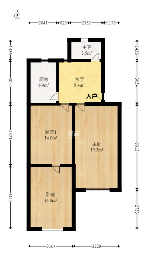 燕山街社区  3室1厅0卫    48.68万
