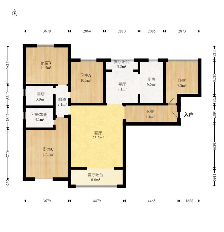 湘熙水郡(观澜海赋家园) 4室2厅2卫 150.0万 湘熙水郡(观澜海赋家园) 4室2厅2卫 150.0万户型图