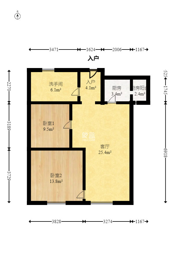 兴威新嘉园  2室1厅1卫    88.0万