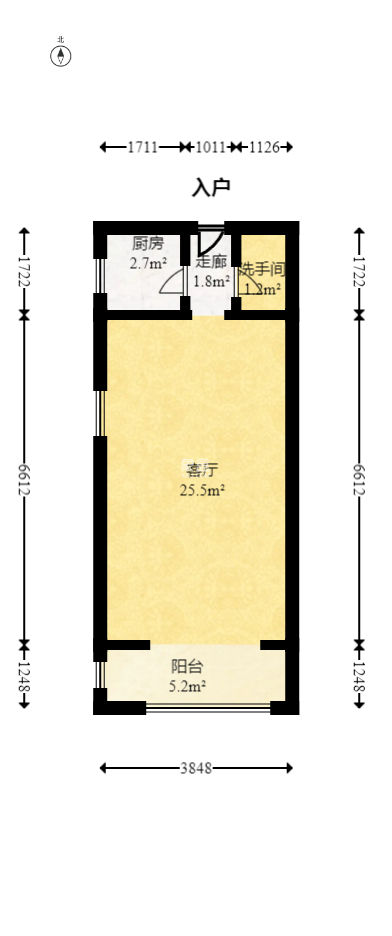 星语林名园  1室1厅1卫   36.00万