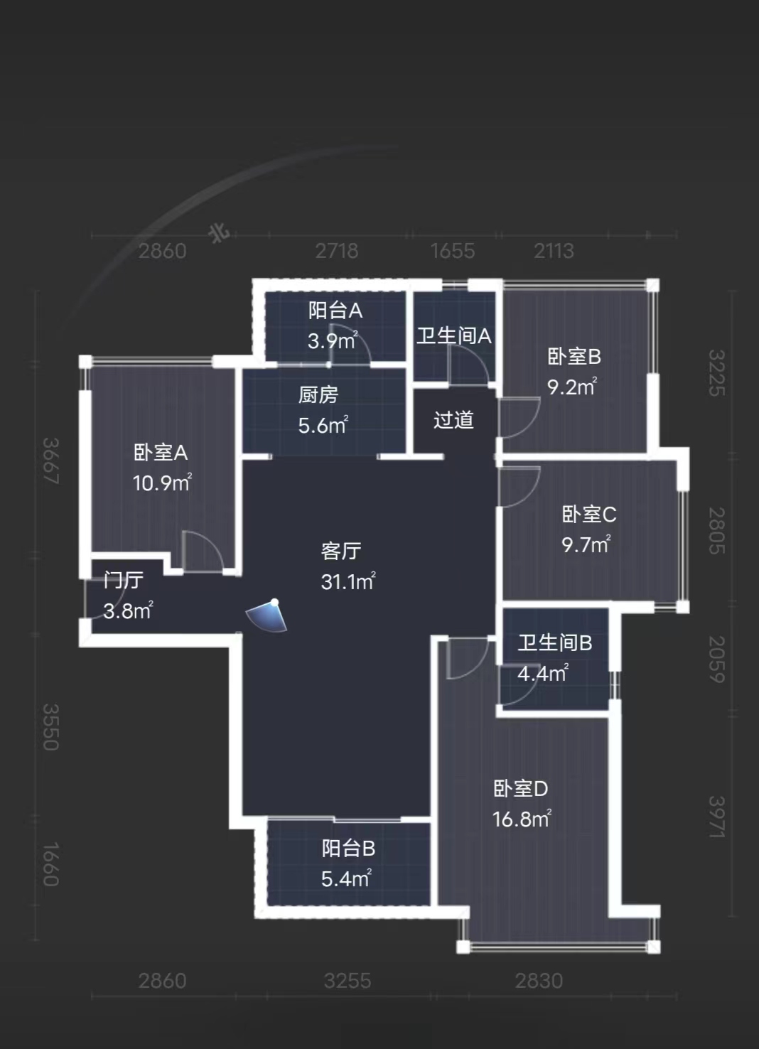 翡翠公园(北大资源) 4室2厅2卫 72.8万 翡翠公园(北大资源) 4室2厅2卫 72.8万室内图