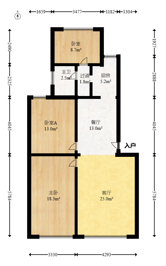 长沙县邮电局(长沙县邮政局宿舍) 3室2厅1卫 49.8万 长沙县邮电局(长沙县邮政局宿舍) 3室2厅1卫 49.8万户型图