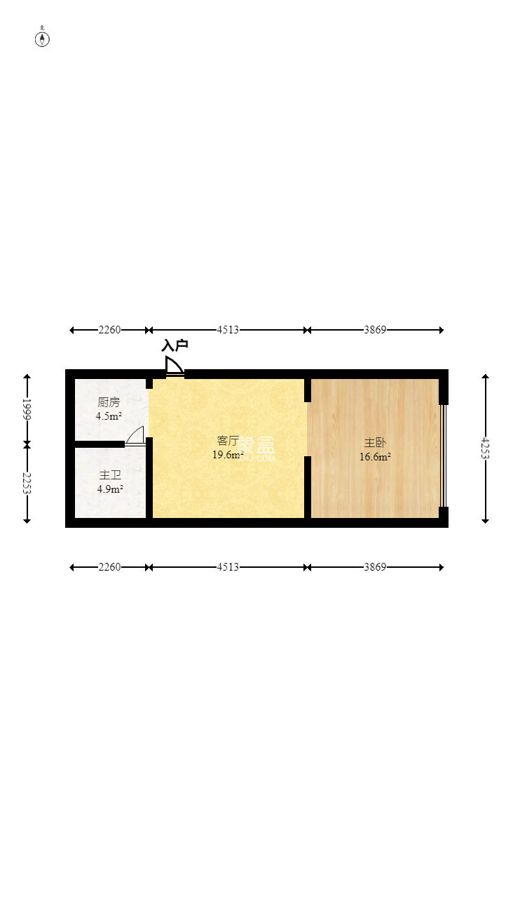 广华国际公馆（广华大厦）  1室1厅1卫    39.77万