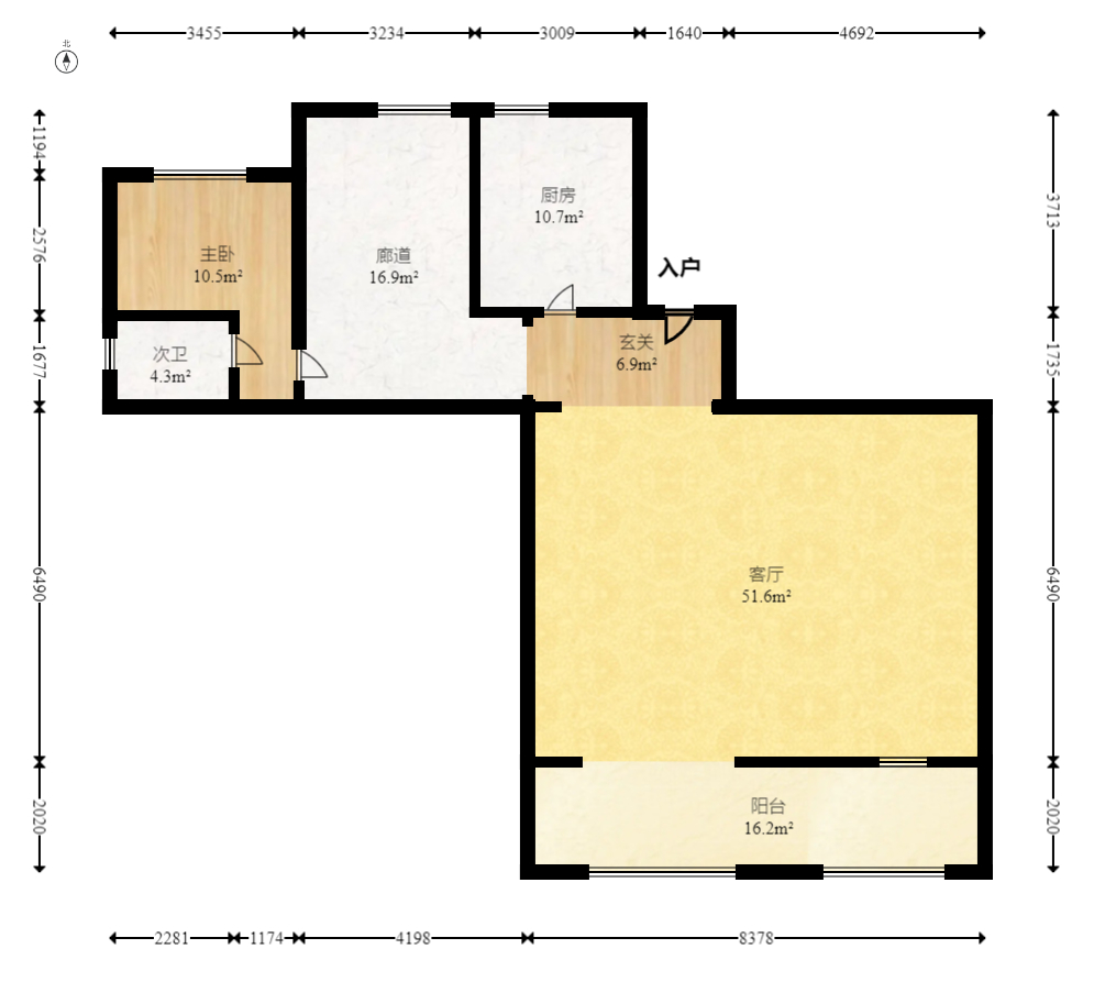 建发央著  4室2厅2卫   286.00万室内图1