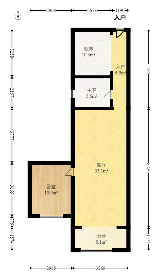 邦盛水岸御园  4室2厅2卫   124.80万室内图1