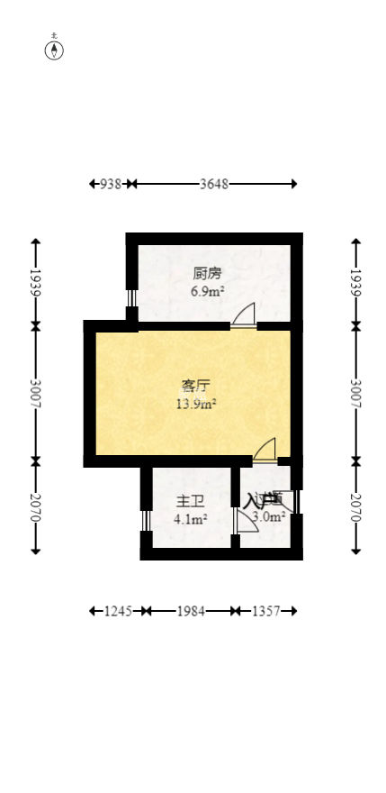 景秀江山  1室1厅1卫   48.00万