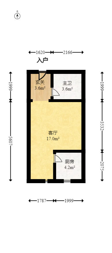 麓江春  2室1厅2卫   72.00万室内图1