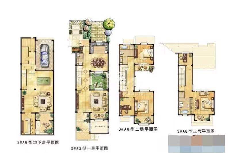 城市公园  5室3厅3卫   104.00万