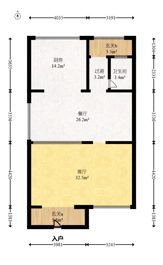 澳海望洲府 4室3厅3卫 448.0万 澳海望洲府 4室3厅3卫 448.0万户型图