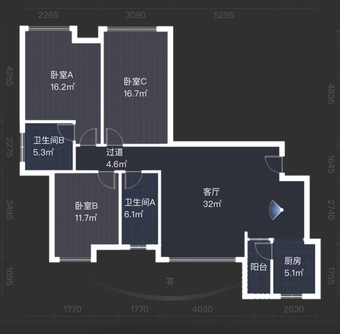 西郡佳园  3室2厅2卫   49.80万室内图1