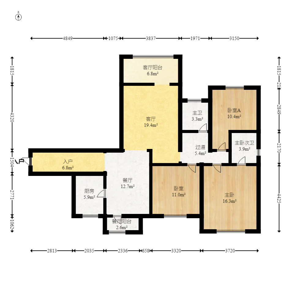 紫晶城 4室2厅2卫 69.8万 紫晶城 4室2厅2卫 69.8万户型图