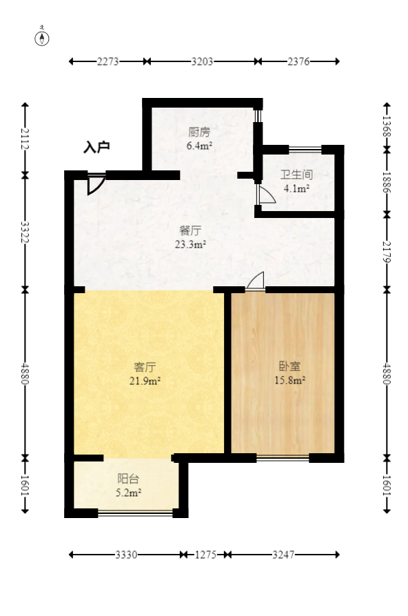 澳海谷山府  4室2厅2卫   98.00万室内图1